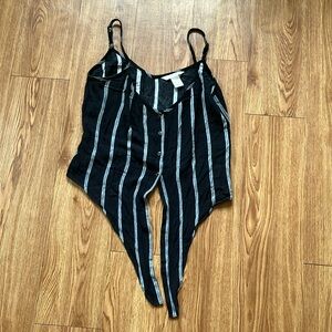 H&M tie-front tank top with adjustable straps